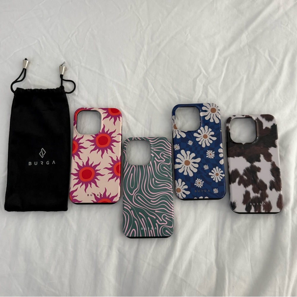 Bundle of 4 Burga iPhone 13 Pro Cases